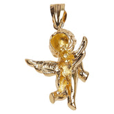 K18YG イエローゴールド エンジェル モチーフ ペンダントトップ レディース 【中古】